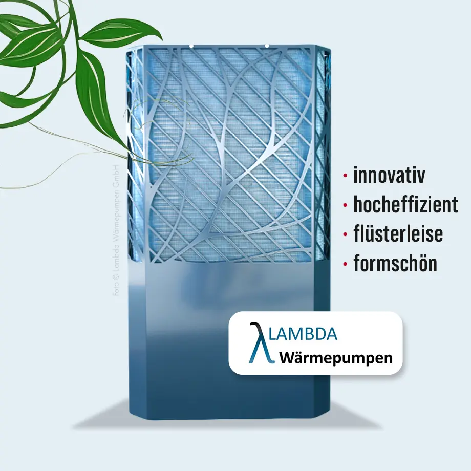 Lambda Wärmepumpe Front-Ansicht
